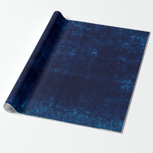 Texture Vintage Dark Blue Grunge Decoupage Wrapping Paper