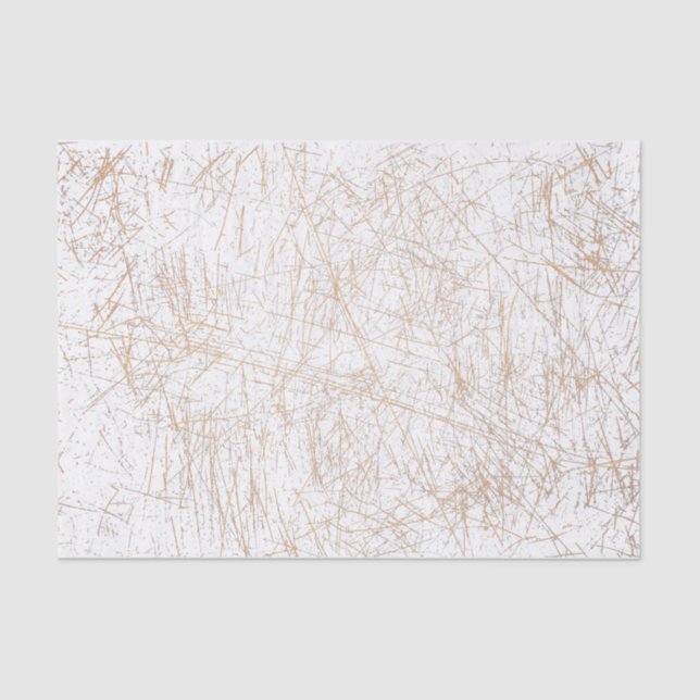 Texture Vintage Gold White Antique Scratches Tissue Paper (Front)