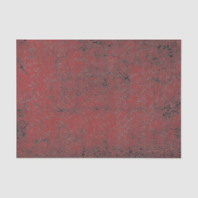 Texture Vintage Red Black Grunge Decoupage Tissue Paper (Front)