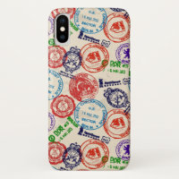 Texture with real stamps.