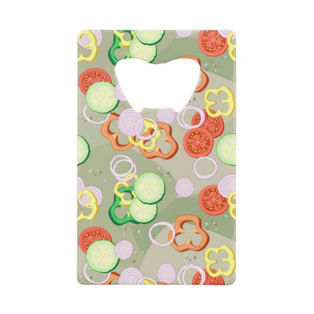 Texture With Slices Of Vegetables (Front)