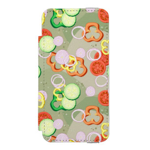 Texture With Slices Of Vegetables Incipio Watson™ iPhone 5 Wallet Case