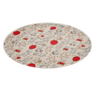 Texture With Teddy Bears Cutting Board