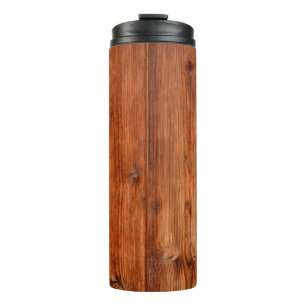 Texture wood grain barn weathered thermal tumbler
