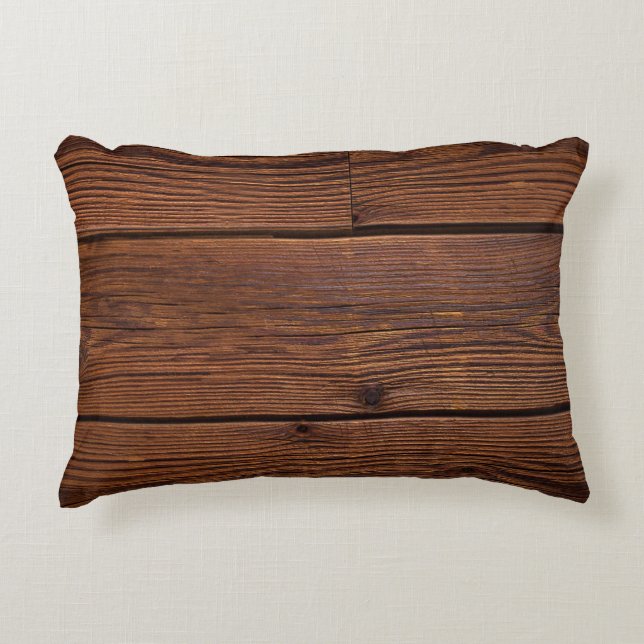 Texture wood grain weathered washed decorative cushion (Front)