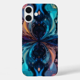 Textured Abstract Art iPhone 16 Plus Case