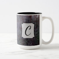 Textured Abstract Art w/ Cool Colours & Monogram