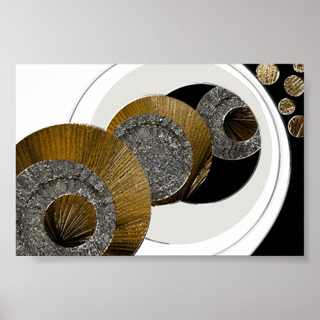 Textured Abstract Unexplained Poster (Front)