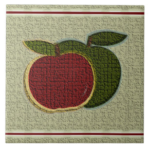 Textured Apples Tile
