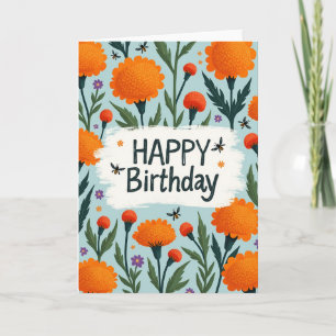 Textured Art Birthday Card
