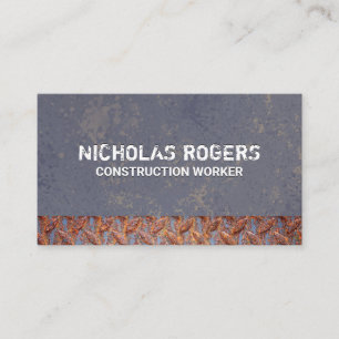 Textured Background   Rusted Steel Business Card
