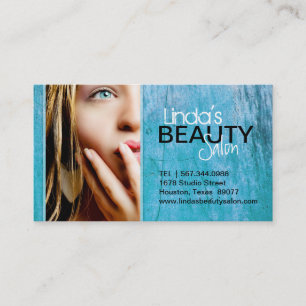 TEXTURED BEAUTY SALON BUSINESS CARD