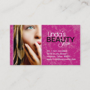 TEXTURED BEAUTY SALON BUSINESS CARD