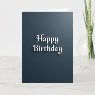 Textured Birthday Script Card