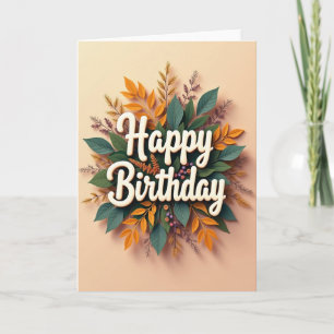 Textured Birthday Wishes Card