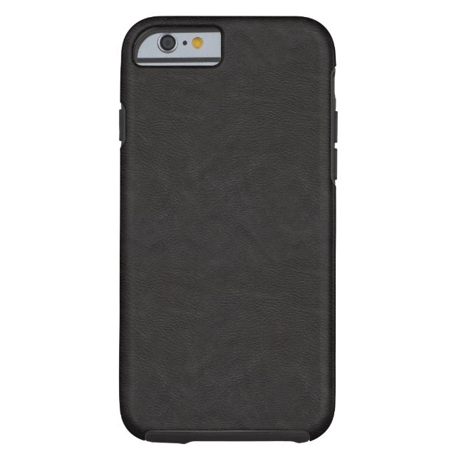 Textured Black Leather 2 Case-Mate iPhone Case (Back)