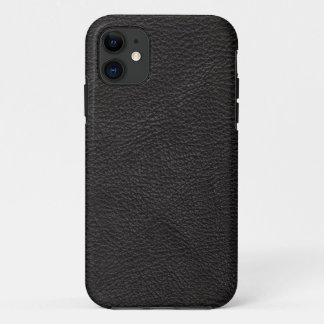 Textured Black Leather Case-Mate iPhone Case