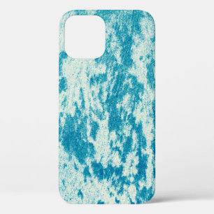 Textured blue background made of dense fabric. Con iPhone 12 Case