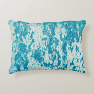 Textured blue background made of dense fabric. Con Decorative Cushion