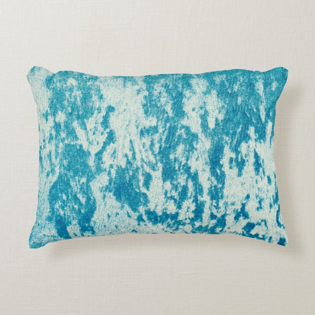 Textured blue background made of dense fabric. Con Decorative Cushion (Front)