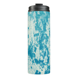 Textured blue background made of dense fabric. Con Thermal Tumbler