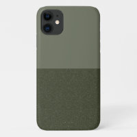 Textured Bottom Moss Green iPhone 11 Case (Custom)
