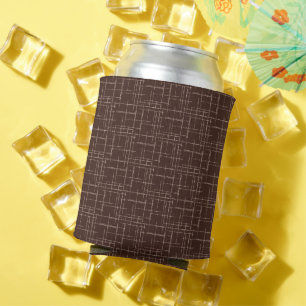 Textured brown. can cooler