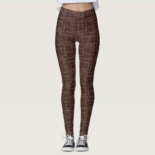 Textured brown. leggings