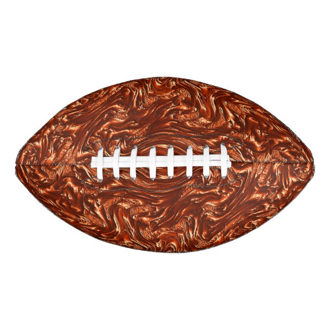 Textured brown terracotta american football (Front)