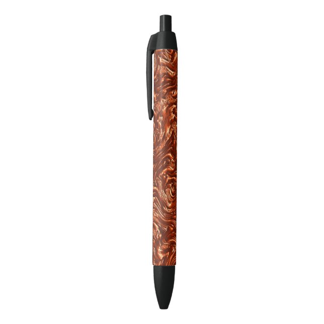 Textured brown terracotta black ink pen (Top (Vertical))