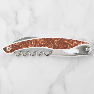 Textured brown terracotta corkscrew
