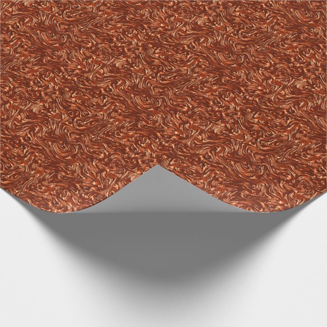 Textured brown terracotta wrapping paper (Corner)