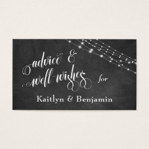 Textured Chalkboard, Lights Advice and Well-Wishes