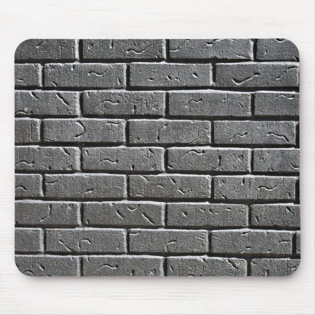 Textured Charcoal Brick Wall   Mouse Mat (Front)