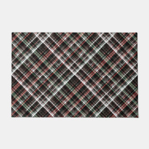 Textured Christmas tartan.  Doormat