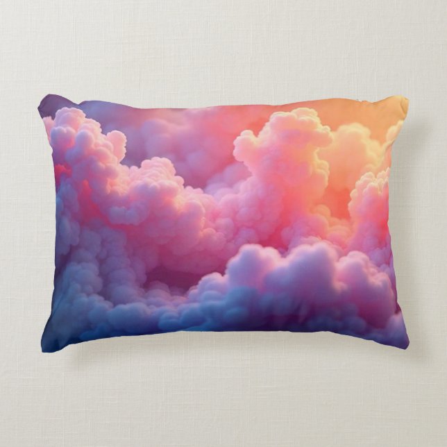 Textured Clouds Pattern  Decorative Cushion (Front)