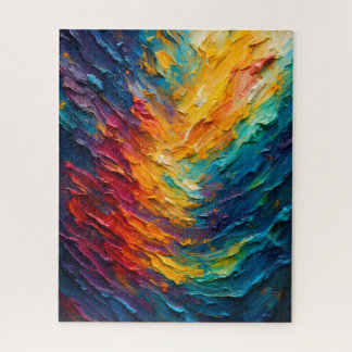 Textured Colorful Painting Jigsaw Puzzle
