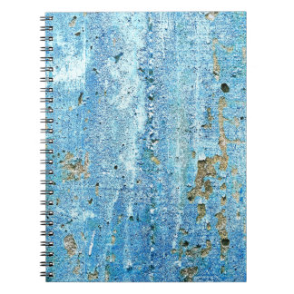 Textured concrete wall, rust stains. notebook