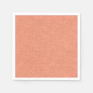 Textured coral "soothing coral". popular solid napkin