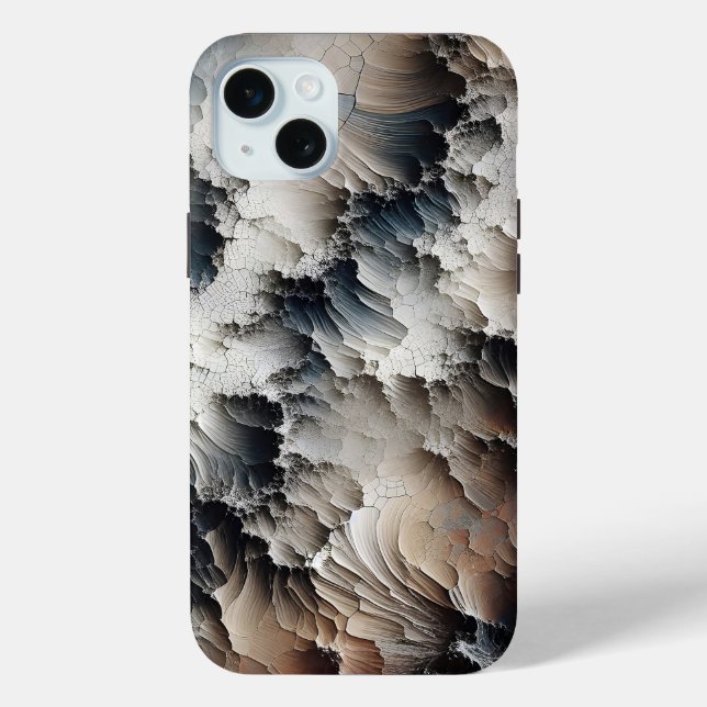 Textured Crackle Contemporary Abstract Case-Mate iPhone Case (Back)