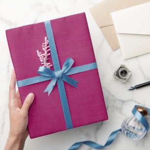 Textured Dark Pink Wrapping Paper