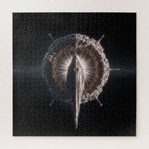 Textured Entity in Deep Dark Outer Space Jigsaw Puzzle