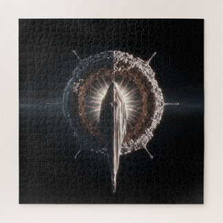 Textured Entity in Deep Dark Outer Space Jigsaw Puzzle