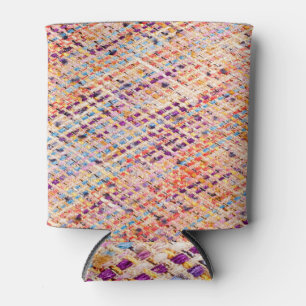 Textured Fabric Weave: Abstract Photography. Can Cooler
