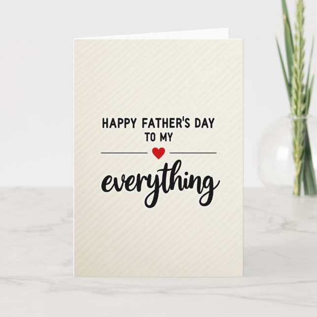 Textured Fathers Day Love Card (Front)