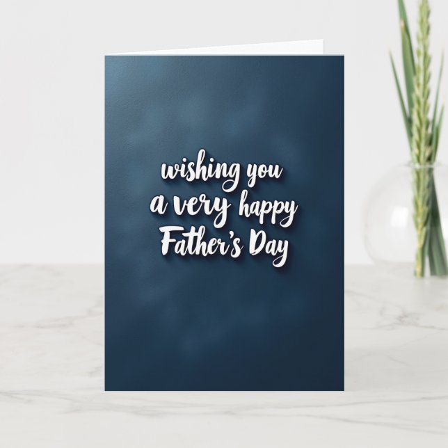 Textured Fathers Day Wishes Card (Front)