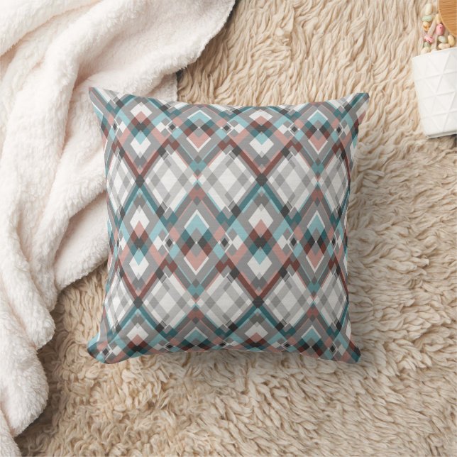 Textured geometric diamond pattern.  cushion (Blanket)