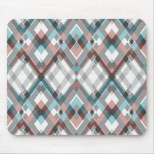 Textured geometric diamond pattern. mouse mat