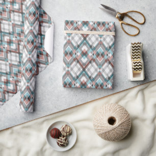 Textured geometric diamond pattern.  wrapping paper
