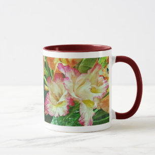 Textured Gladiola Mug